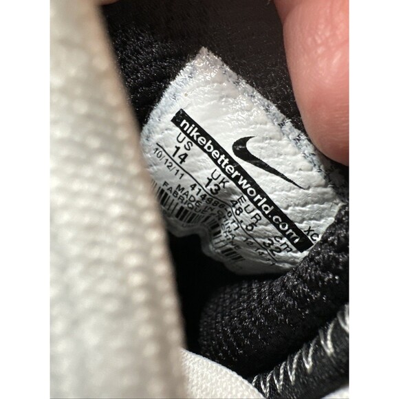 Nike Air 414986-011 Black Baseball Metal Cleats Air Show Elite Men's Size 14 - Picture 15 of 15